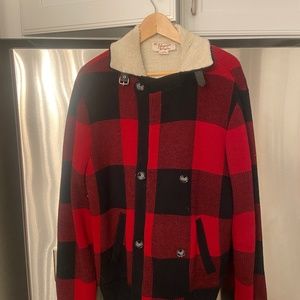 Lined penguin plaid jacket